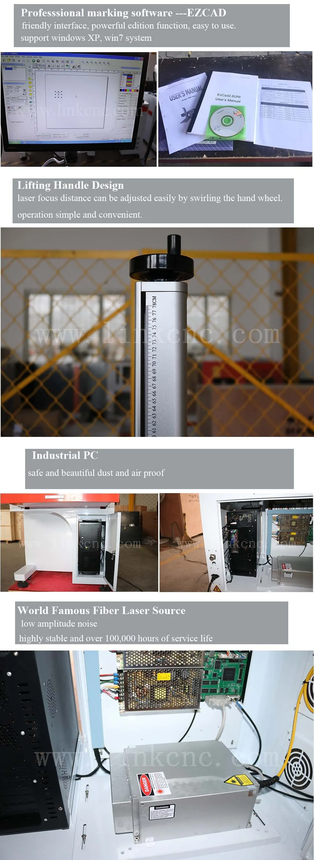 Bird Ring Engraving Metal Marking / CNC Fiber Marking Machine with High Precision