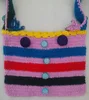 Crochet Shoulder bag/side/tablet/jewelry mini bag-multicolor-trendy look