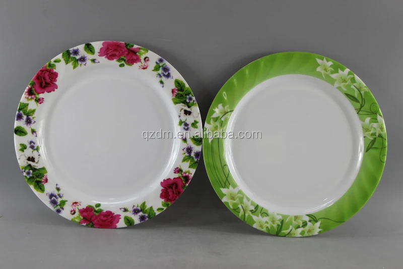 Western style Melamine Dinner Plate Plastic Deep Plate Set