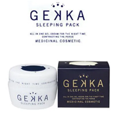 GEKKA Sleeping Pack beauty face pack made in Japan Pore care