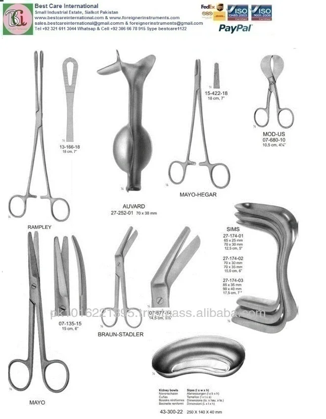 Basic Delivery Set Buy Delivery Set Delivery Instruments Set Basic Delivery Set Gynecology Set 4303