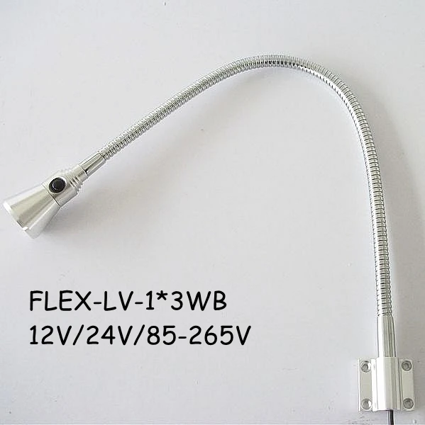 1*3w High Brightness Long Arm Car Led Reading Light/led Car Map Reading