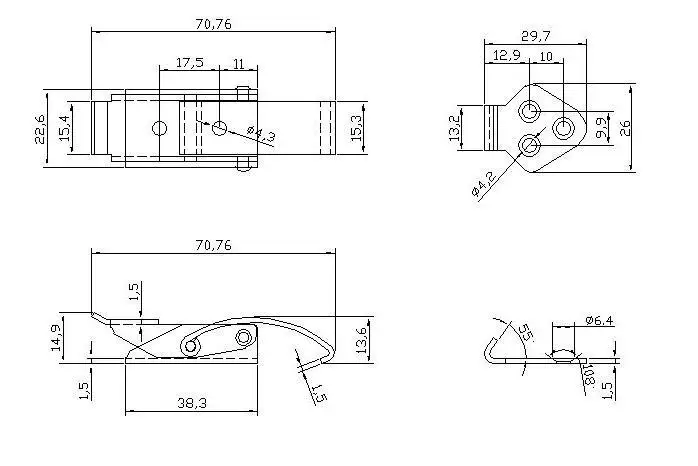 toy box safety latch