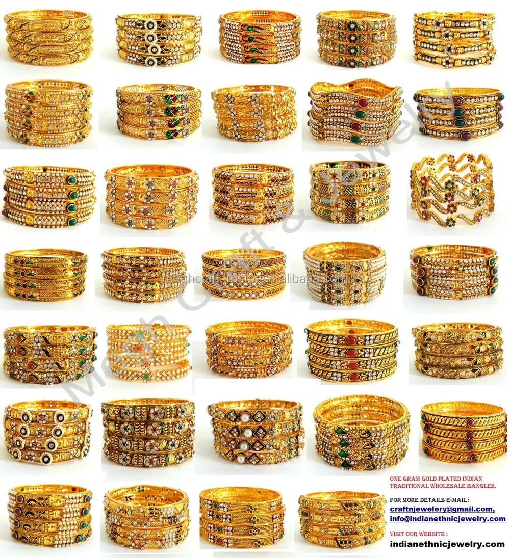 One gram gold imitation bangles Clearance