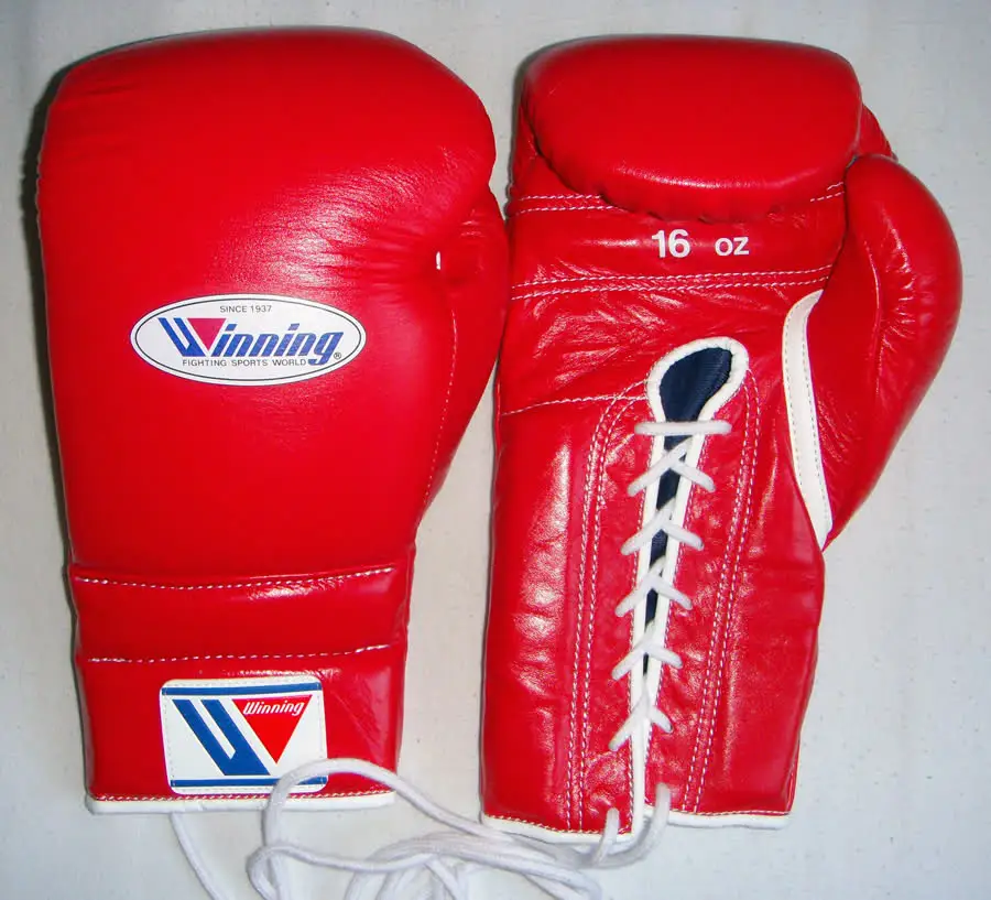 winning lace up gloves