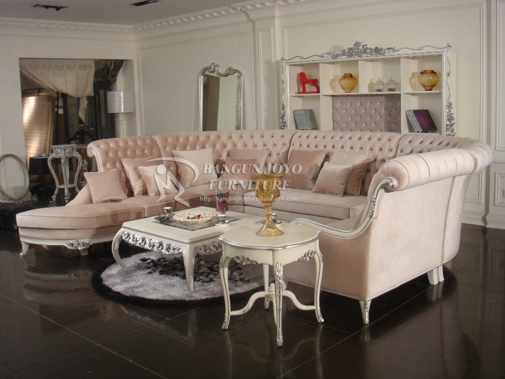 Italy Design Clic Furniture Sofa Set Luxury European Wooden Designs Royal Wood