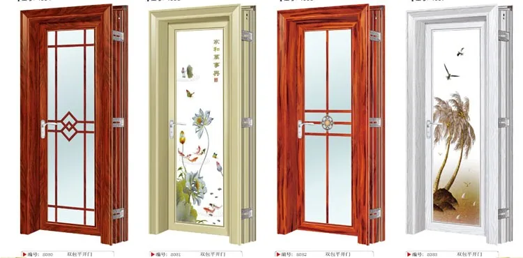 Aluminum Frame Frosted Glass Toilet Door Designs - Buy Toilet Door