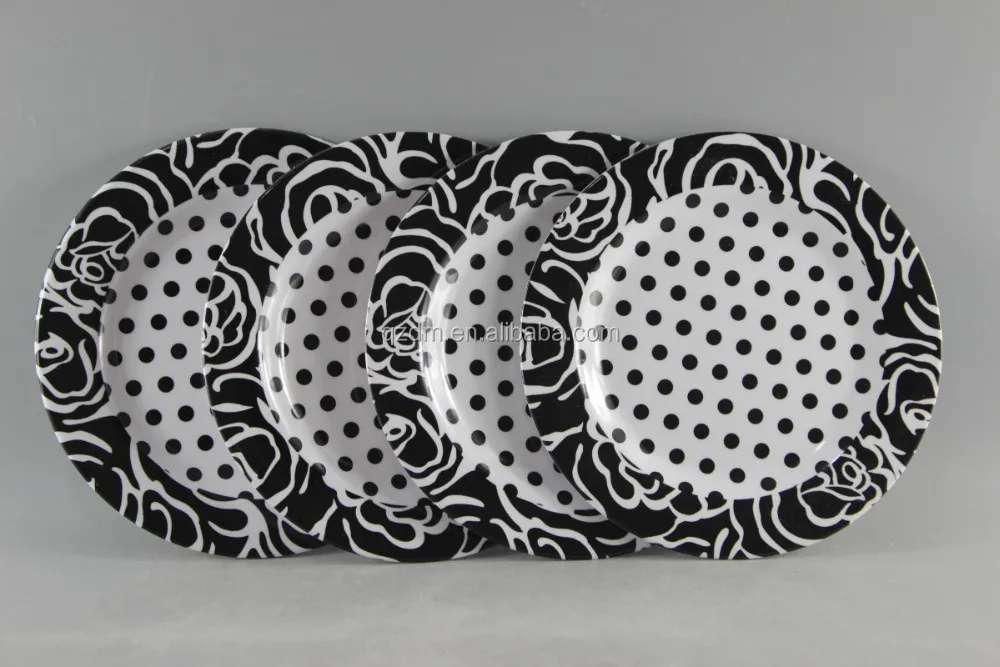 Japanese Style Melamine Round Dish 8 Inch