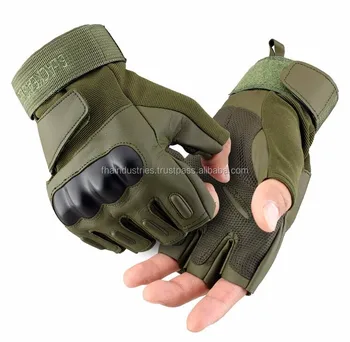 army fingerless gloves