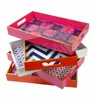 Custom serving trays, rectangular wood serving trays, serving trays with MDF mould and colorful lacquer finish