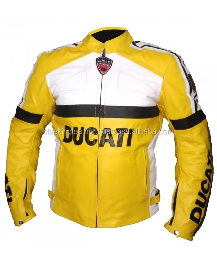 MEN MOTOGP MOTORBIKE MOTORCYCLE RACING LEATHER JACKET