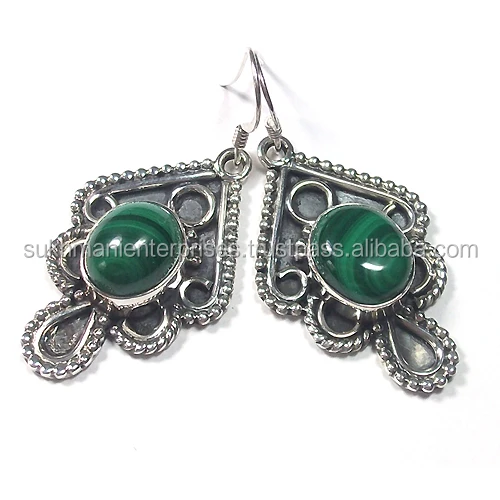 Larimar Stone Earrings 925 Sterling Silver Jewelry Wholesale Handmade