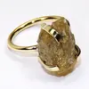 Raw citrine gemstone rings