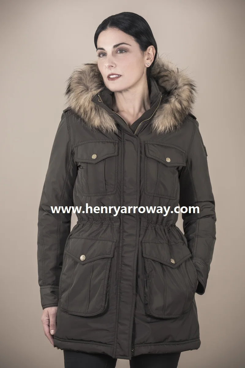 Première Classe Marque Espagnole Femme Hiver Rembourré Parka Première Classe Marque Espagnole Femme Hiver Rembourré Parka