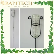 Garden Decorative Plasitc With Holder Adjustable Rain Gauge.jpg