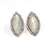 Multi Sapphire with CZ Marquise Shape 925 Sterling Sliver Earring