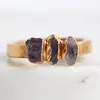 Stacking Stackable Raw Rough Amethyst Purple Stone Ring Gemstone