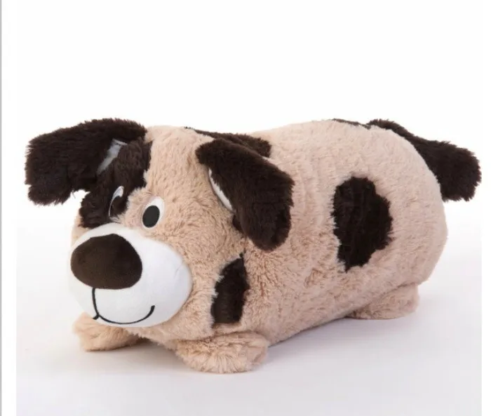 stuffed animal with blanket inside