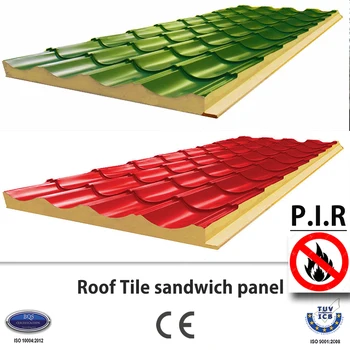 Roof Tile Pir Sandwich Panel - Buy Polyurethane Sandwich Roof Panel