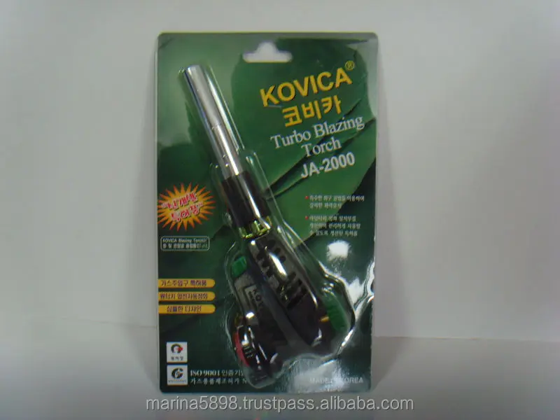 Brazing Butane Gas Torch Welding Torch / Auto Ignition / Blister Pack