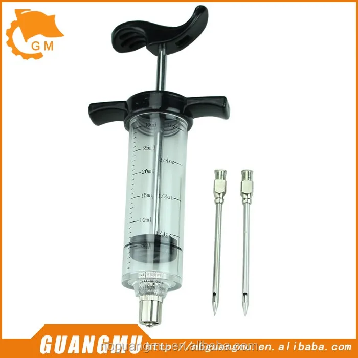 1CAwindwinevine BBQ Meat Syringe Marinade Injector Poultry Turkey Chicken Flavor Syringe Cooking Sauce Injection Tool Kitchen Accessories 