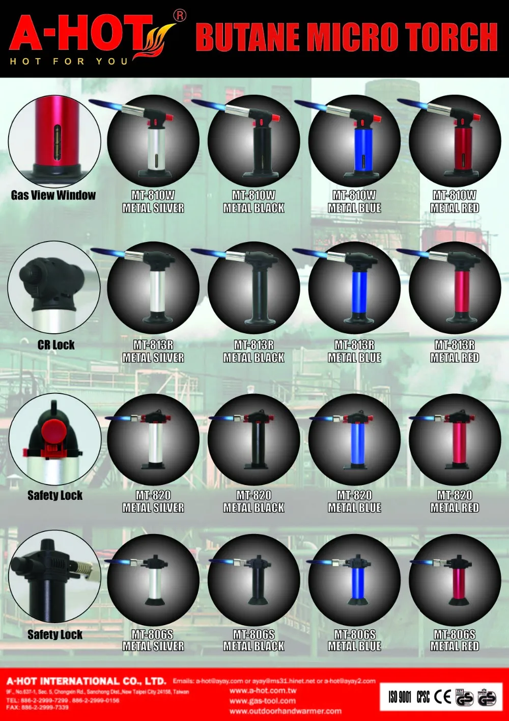 High Quality Protable Multi Purposes Propane Heating Torch With Triple