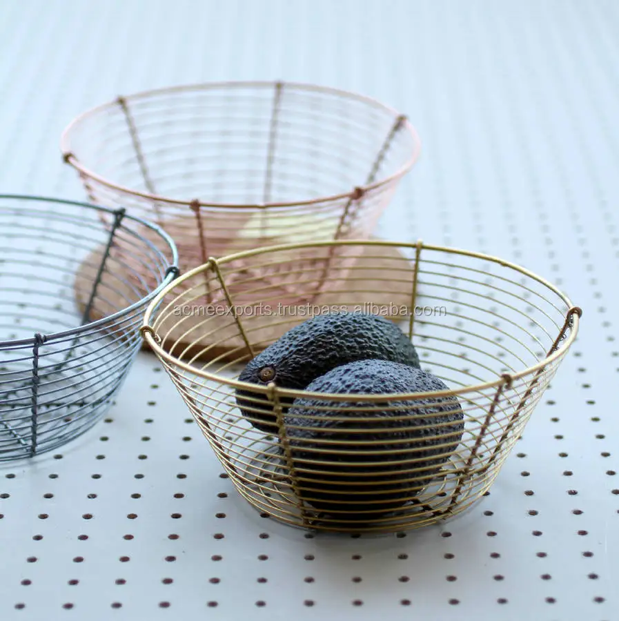 Wire Small Storage Baskets Bowls View Small Wire Mesh Baskets