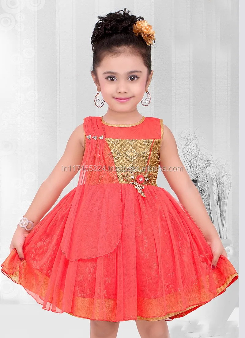 Kids 2016 Clothes Latest Baby Frocks Net Designs Elegant ...