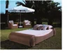 Huge and stable poly rattan day bed with cushion, aluminum frame, made in Viet Nam