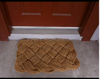 Natural Jute Rope Woven Doormat 18x30 Handmade Rope Doormat