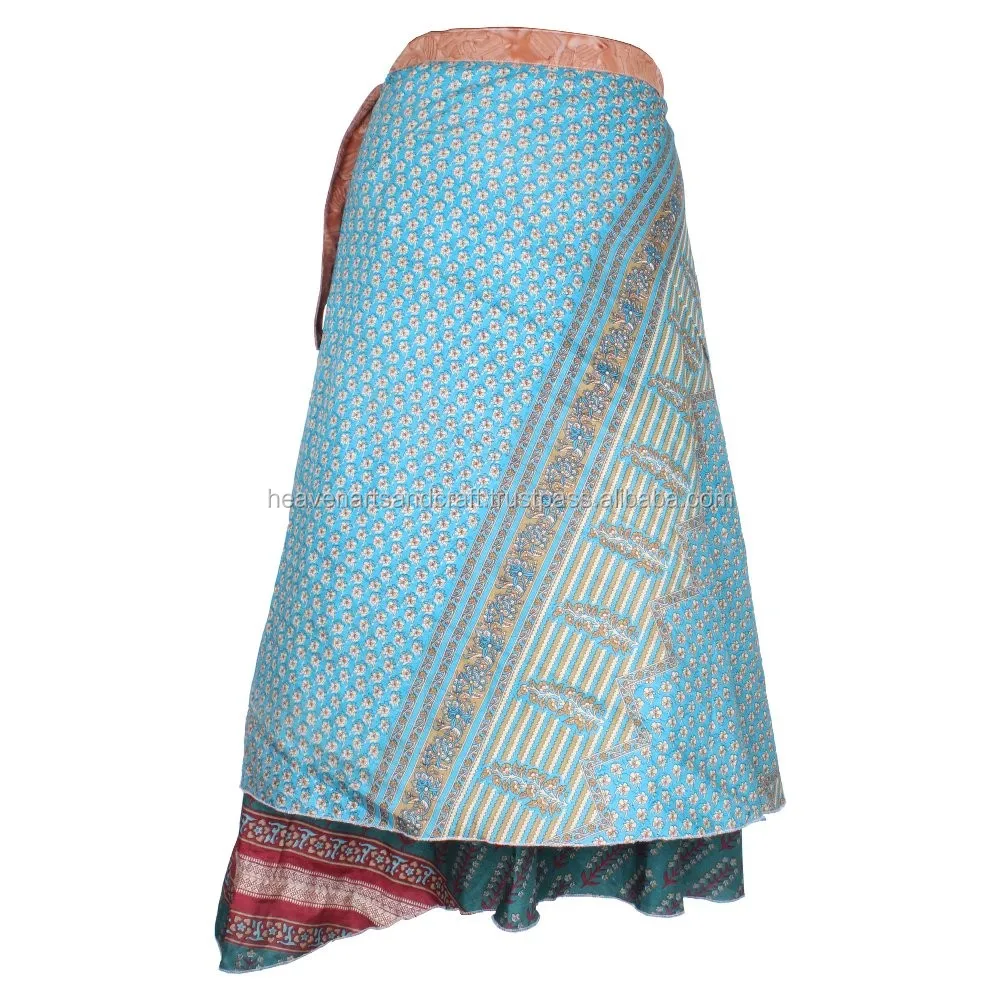 Indian Skirt Printed Long Wrap Silk Women's India Clothing Buy Skirts
