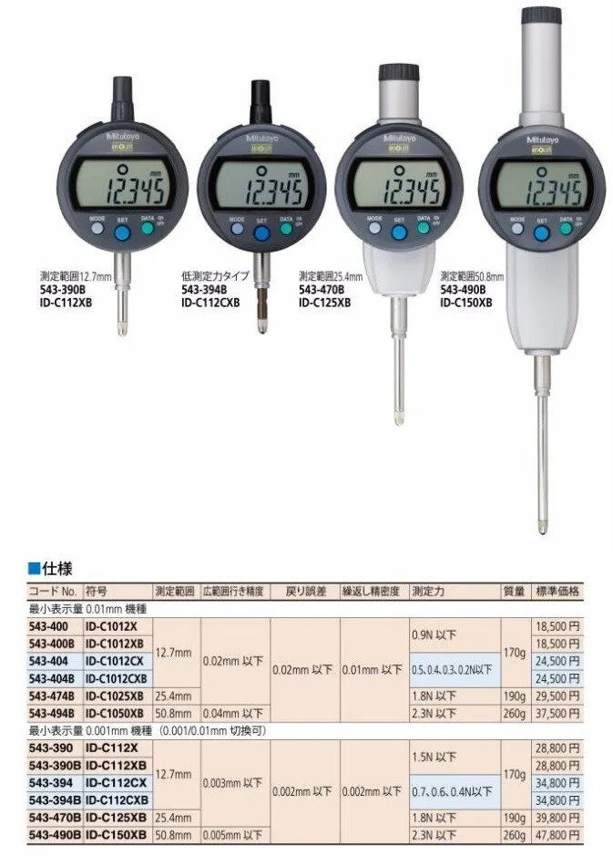 Mitutoyo 543-470B ABSOLUTE Digimatic Indicator ID-C125XB