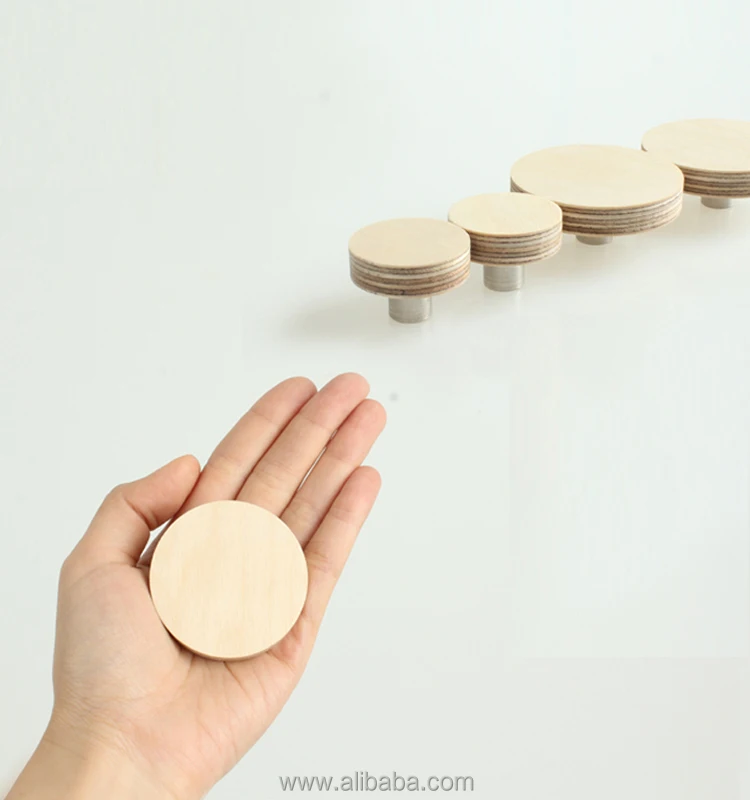 1.97"(50mm) Adorable Drawer Knobs Made From Birch Plywood Buy