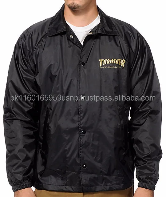 Wholesale Skateboarding White Windbreaker Coaches Jacket/ Different