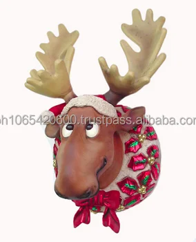 Moose Wall Decor funny christmas moose head wall decor. id: 2260 - buy christmas Moose Wall Decor funny christmas moose head wall decor. id: 2260 - buy christmas