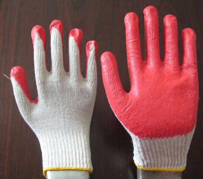Rubber Palm Coated Cotton Hand Gloves Buy Cotton Gloves,Cotton