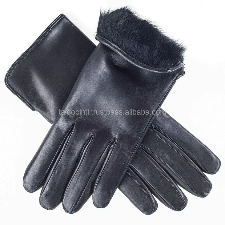 rabbit lined gloves