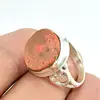 Solid 925 Sterling Silver Sponge Coral Handmade New Ring Jewellery
