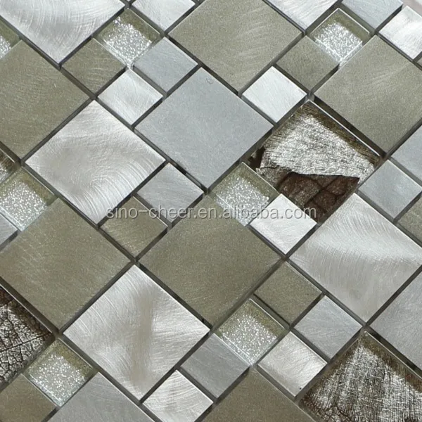 Liga de alumÃnio com acabamento escovado mosaico para cozinha e ...
