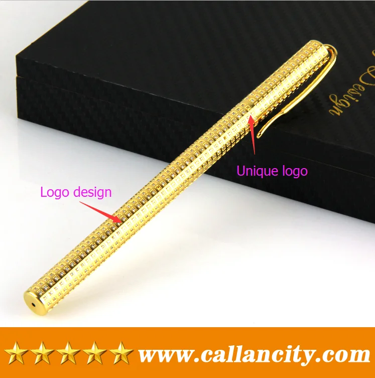 Custom 24kt Gold Pen With Full Diamonds Metal Pen Fountain Pen Buy