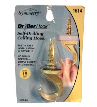 Brass Self Drilling Ceiling Hook Buy Hooks Product On Alibaba Com