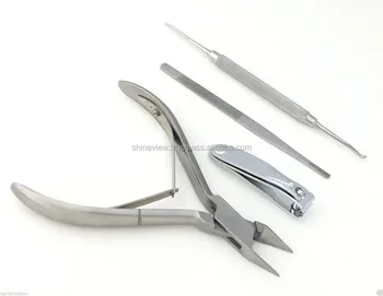 4 Pcs Ingrown Toenail Clipper Podiatrist Clippers Set For 4 Pcs Ingrown Toenail Clipper Podiatrist Clippers Set For Nail Problems Chiropody