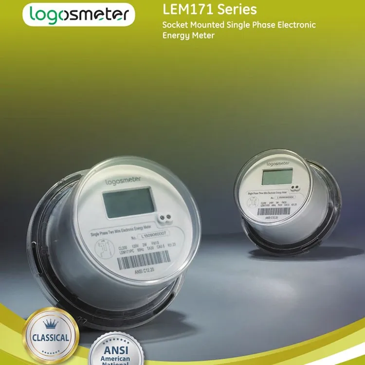Ansi Standard Single Phase Socket Type Round Electronic Energy Meter