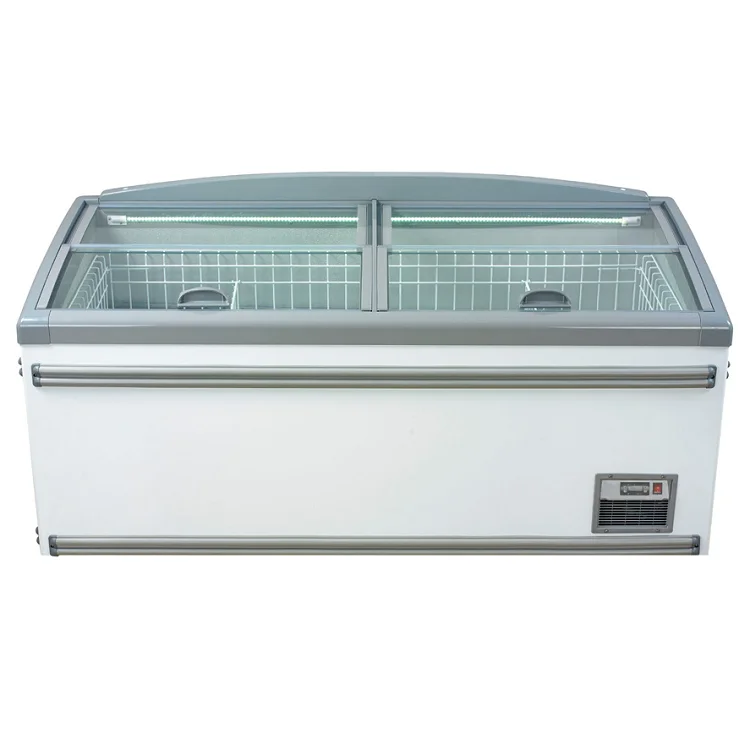 mini air cooling ice cream merchandiser for supermarket