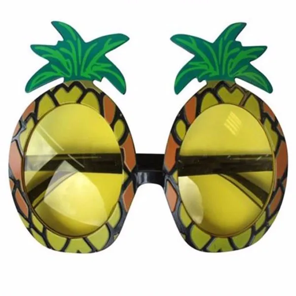 PRETYZOOM Rifornimenti del Partito della Spiaggia di Occhiali da Sole Tropicali Hawaiani di Occhiali da Frutta a Forma di Frutta 3Pcs Ananas 