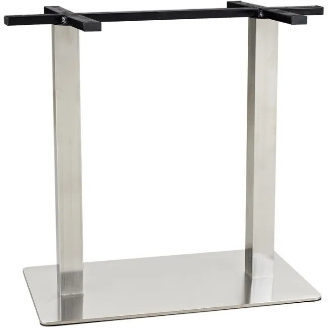 Furniture Parts Oem Custom Metal Tube Square Table Base With Stainless