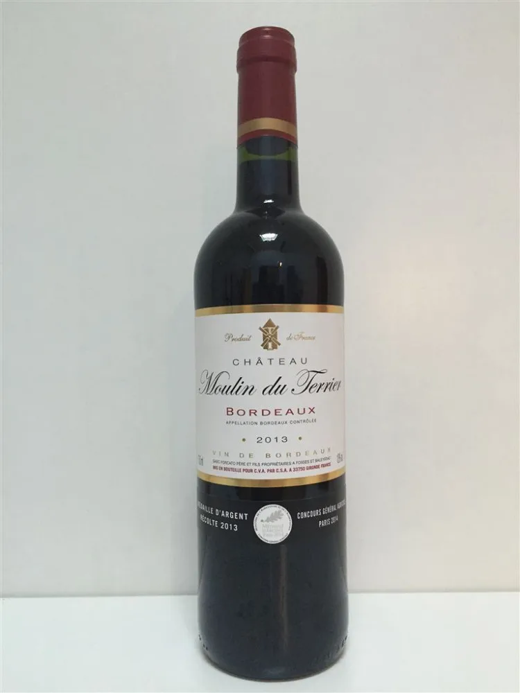 Bordeaux Chateau Moulin Du Terrier 2013 (silver Award) Wine Buy Wine