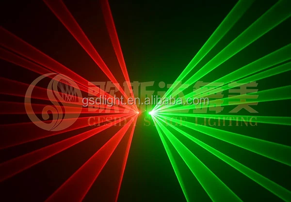 red green two head fat beam disco laser light/small laser light