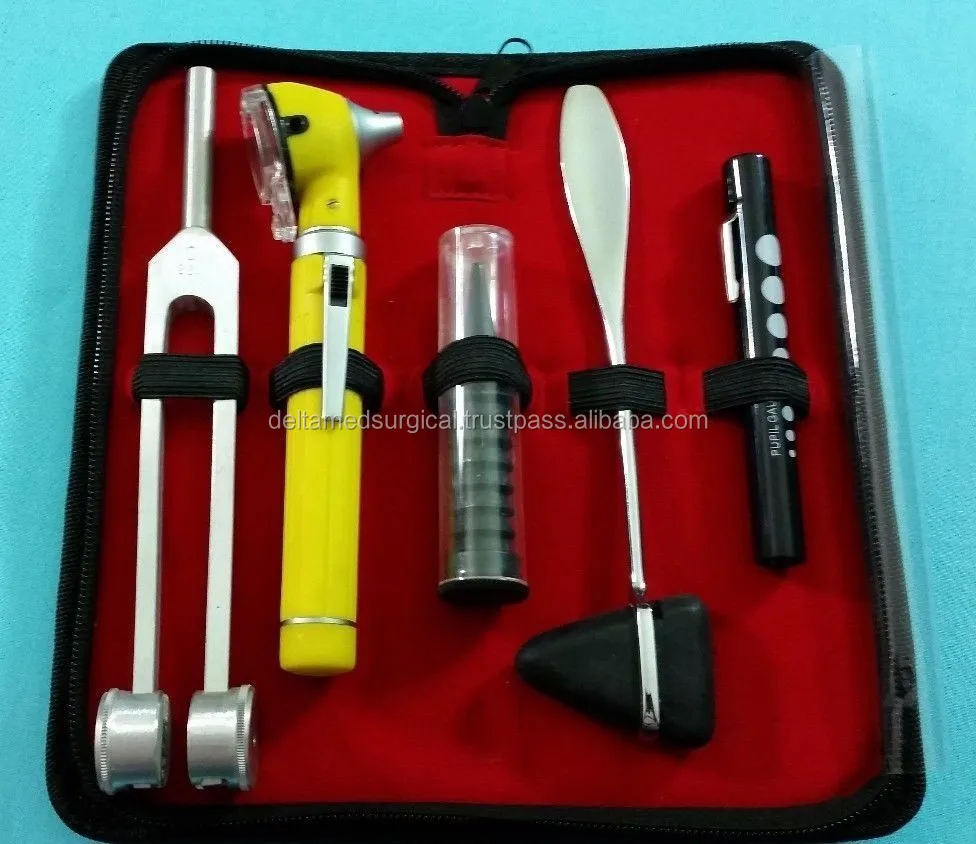 Led Fiber Optic Otoscope Tuning Fork C128 Taylor Hammer Diagnostic Ent