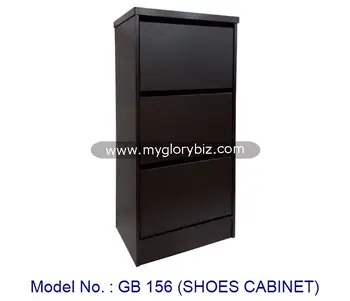 Modern Shoes Cabinet Storage Wooden Shoes Rack Black Shoes Storage